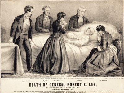 Death of General Robert E. Lee, at Lexington, Virginia, October 12th, 1870, aged 62 years, 8 months and 6 days, published 1870 by American School